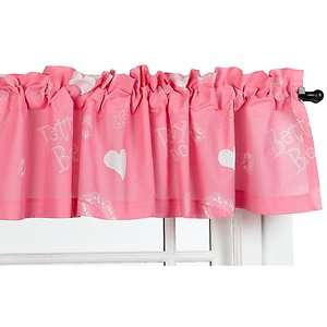 NEW IN PACKAGE BETTY BOOP PINK STANDARD SIZE VALANCE 84 X 15  