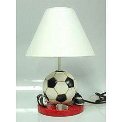 Soccer Ball and Cleats Sports Lamp with Shade  