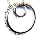   Friendship Infinity Circle Sterling Silver Necklace Friend Gift