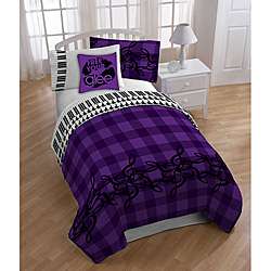    size 8 piece Reversible Bed in a Bag with Sheet Set  Overstock