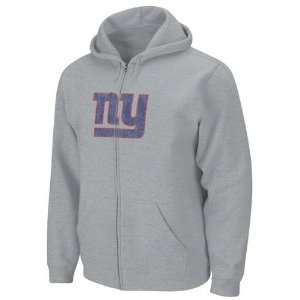  New York Giants Faded Logo Full Zip Hooded Fleece 