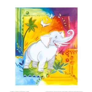  Jungle Elephant I Poster Print