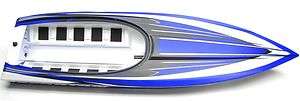 Spartan Boat BLUE HULL (5716) & Decals UPDATED VERSION Traxxas 5707 