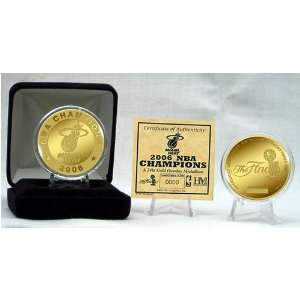  2006 Miami Heat Nba 24Kt Gold Champion Coin Sports 