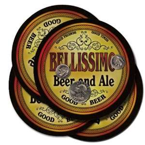  BELLISSIMO Family Name Beer & Ale Coasters Everything 