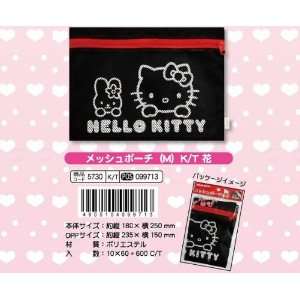 Hello Kitty Zippered Mesh Multiple Purpose Bag (M) 180mm X 