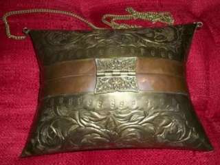   Hammered Brass & Copper Purse Handbag Steampunk Bohemian Vintage
