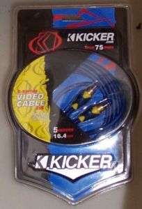 Kicker   5m / 16.4 feet True 75 Ohm RCA Video Cable SV5  