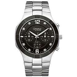Caravelle by Bulova Mens Black Chronograph Watch  Overstock