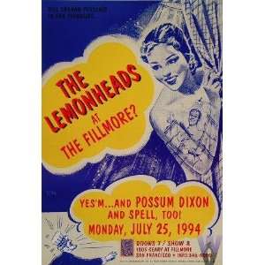  Lemonheads 1994 Fillmore Concert Poster F156