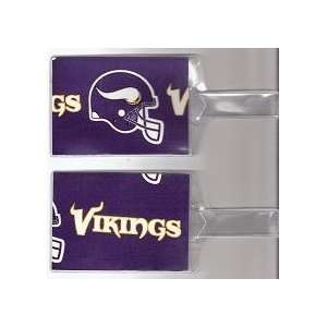  Set of 2 Oversize Luggage Tags NFL Minnesota Vikings 