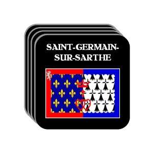 Pays de la Loire   SAINT GERMAIN SUR SARTHE Set of 4 Mini Mousepad 