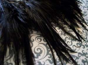 Black Saddle Feathers Craft Hair Fashion Jewelry  