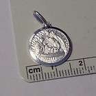 Sterling Silver Sm Round Engraveable Baptism Charm