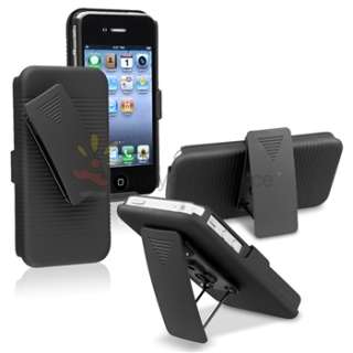   Case Belt Clip Holster with Stand for iPhone 4G 4S 4 4GS BLACK  
