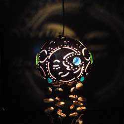 Jellyfish Crescent Moon Hanging Lamp (Mexico)  