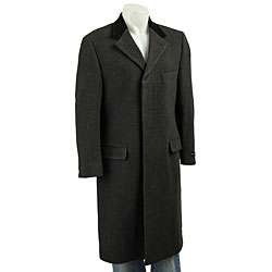 Andrew Fezza Mens Wool/ Cashmere Long Coat  Overstock