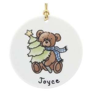  Personalized Teddy Bear Christmas Ornament: Home & Kitchen