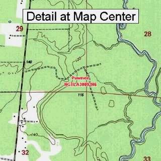  USGS Topographic Quadrangle Map   Pawnee, Louisiana 