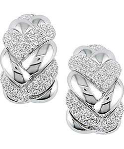 18k White Gold 1 3/8ct TDW Diamond Earrings (F G, VS)  Overstock