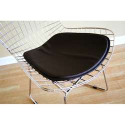 Garrick Mesh Side Chair with Leatherette Seat Pad  Overstock