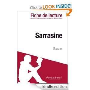 Sarrasine de Balzac (Fiche de lecture) (French Edition) Delphine 