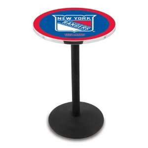   York Rangers Counter Height Pub Table   Round Base: Sports & Outdoors