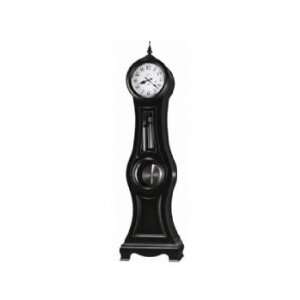  Coco Grandfather Clock in Black Satin