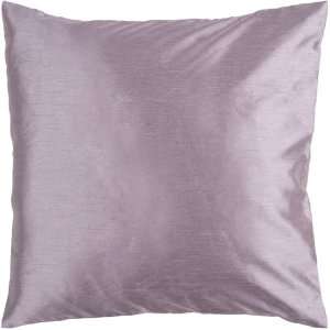    Shiny Solid Purple Lavender Decorative Throw Pillow