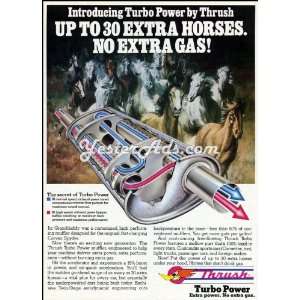    1980 Vintage Ad Thrush Turbo Power muffler 
