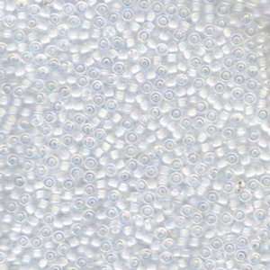  11 9284 White Lined Crystal AB Miyuki Seed Beads Tube 