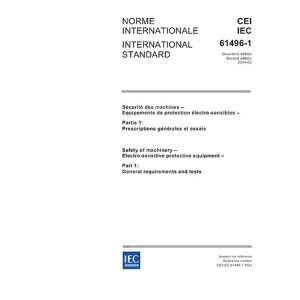  IEC 61496 1 Ed. 2.0 b2004, Safety of machinery   Electro 