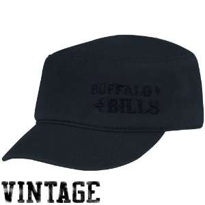   Bills Ladies Black Navy Blue Vintage Military Hat