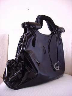GIORGIO ARMANI patent oversized Tote GR8 day bag MINT  