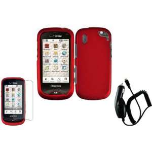   Case Cover+LCD Screen Protector+Car Charger for Pantech Hotshot 8992