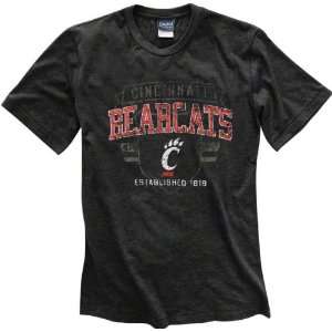    Cincinnati Bearcats Black Router Heathered Tee: Sports & Outdoors