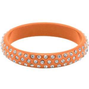  Orange White Bangle Bracelet