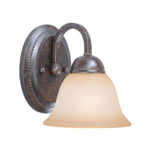   Metal Wall Sconce with Painted Glass Shade 22001 FM
