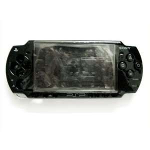 com BLACK FRONT+BACK FACEPLATE&BUTTONS for PSP 2000 with 3 pcs screen 