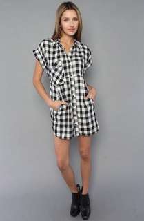   The Sibilance Dress in Black Gingham,Dresses for Women Clothing