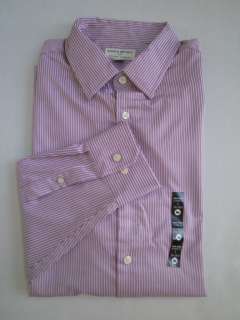   Mens Purple Striped Non Iron Classic Fit Button Down L,XXL NWT  