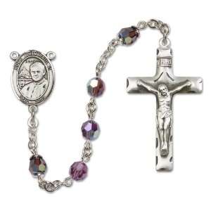  Pope John Paul II Amethyst Rosary Jewelry