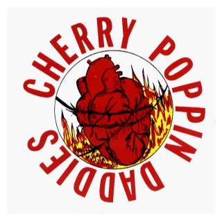  Cherry Poppin Daddies   Round Logo with Heart   Sticker 