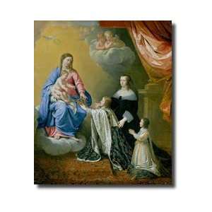   The Crown And Sceptre To Louis Xiv 1643 Giclee Print