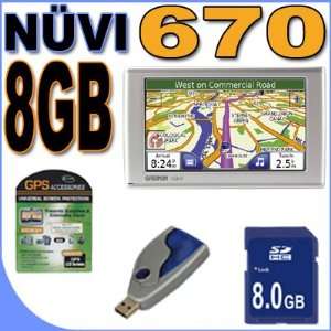  Garmin Nuvi 670 (0100054030) Portable GPS Vehicle Navigation System 