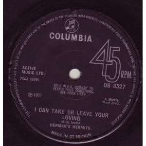   LOVING 7 INCH (7 VINYL 45) UK COLUMBIA 1967 HERMANS HERMITS Music