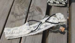New Ivory Pearl lace hair band headbands Sweet Gift  