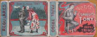1890 Cigarette/Tobacco Box/Label w/Clown Tony, Chile  