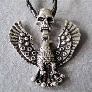  Alloy Metal Eagle Hawk Skull Pendant Necklace Everything 
