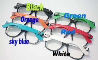 New Fashion Cool Skull Multicolor Frames Plain Glass Spectacles  